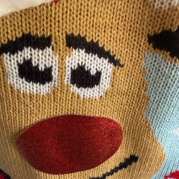 Holiday Spirit Christmas Sweater Women's Size Large. Bells and pompom accents. - Picture 3 of 12